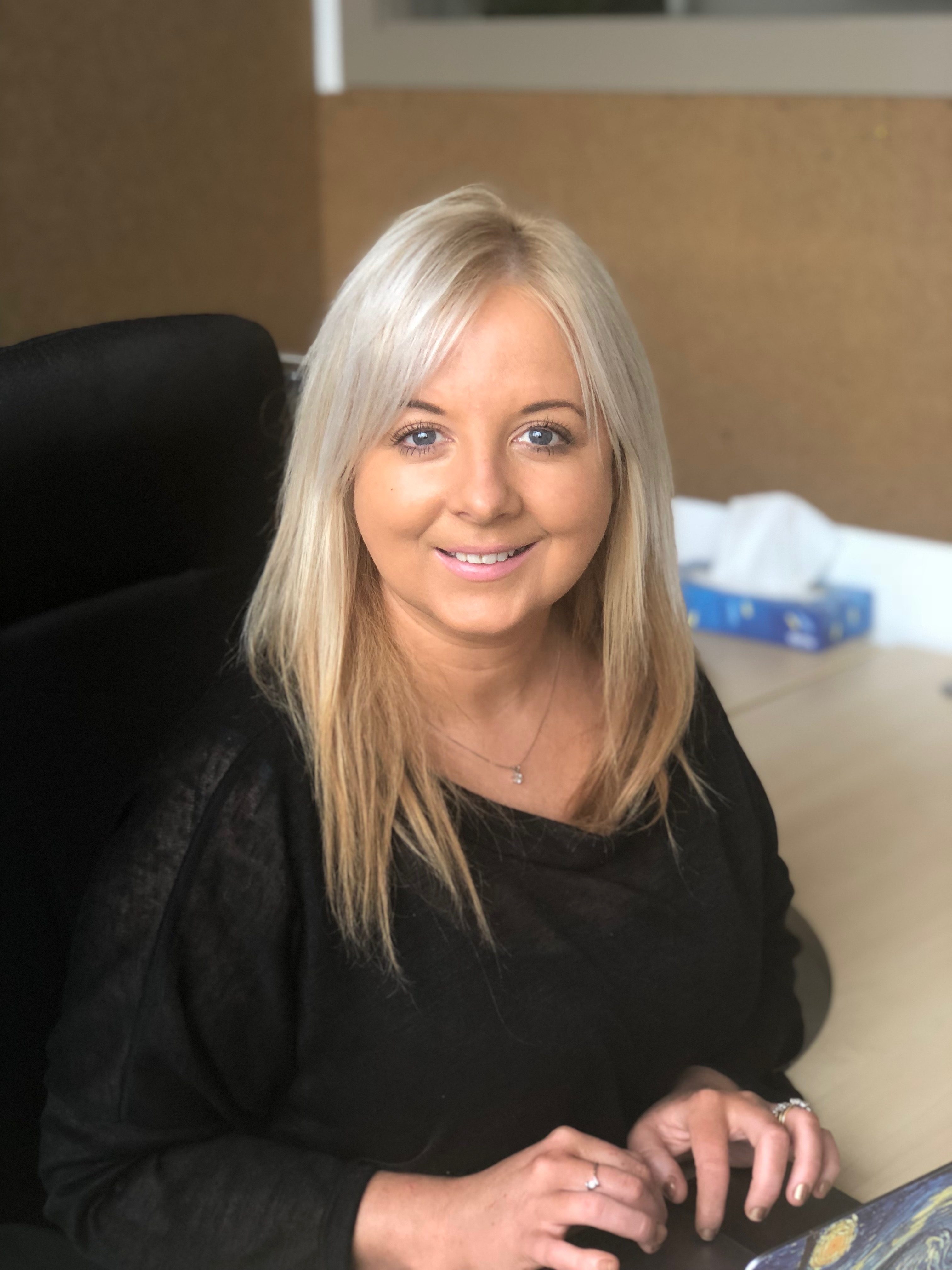Production coordinator Michelle Burns