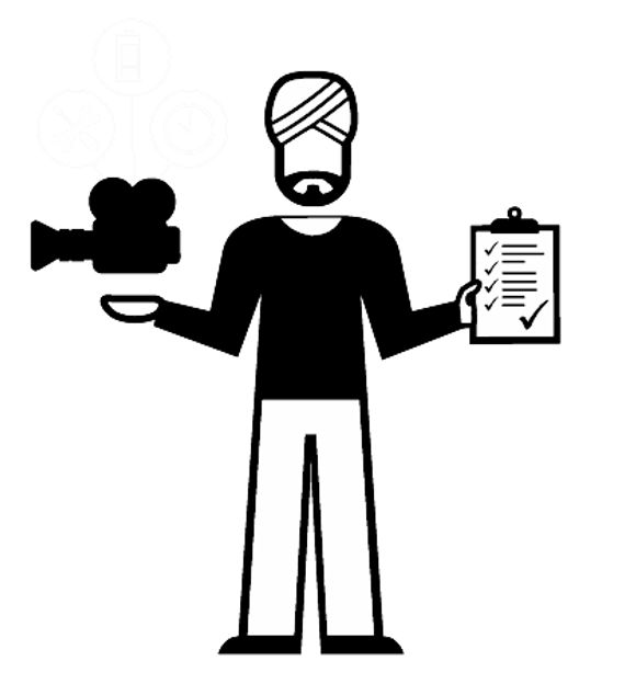 Kit room assistant illustration