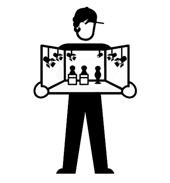 Lighting director illustration