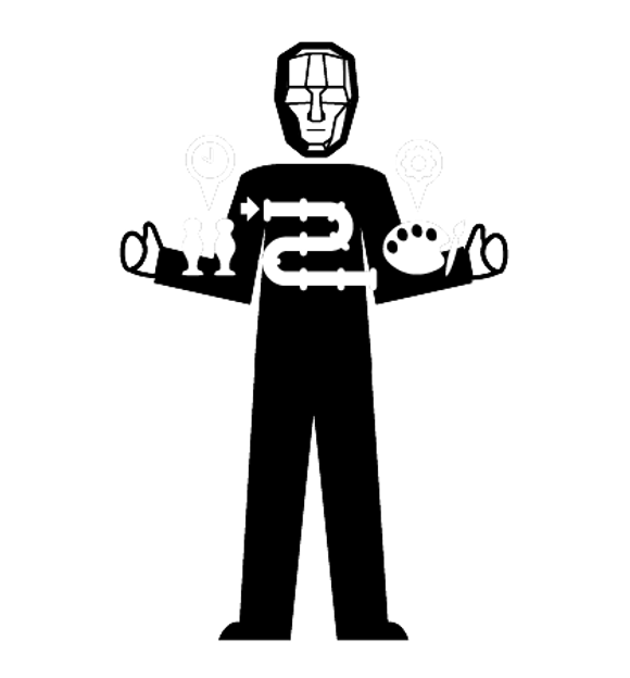 Computer graphics (CG) supervisor illustration