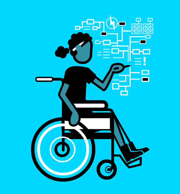 Design engineer illustration