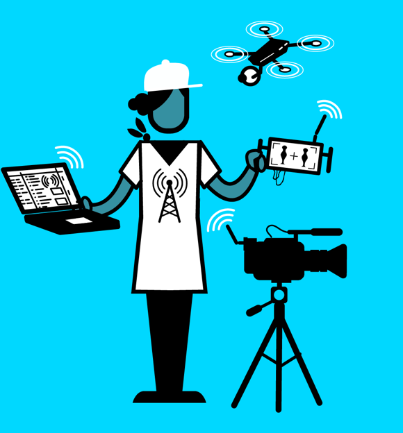 RF engineer illustration