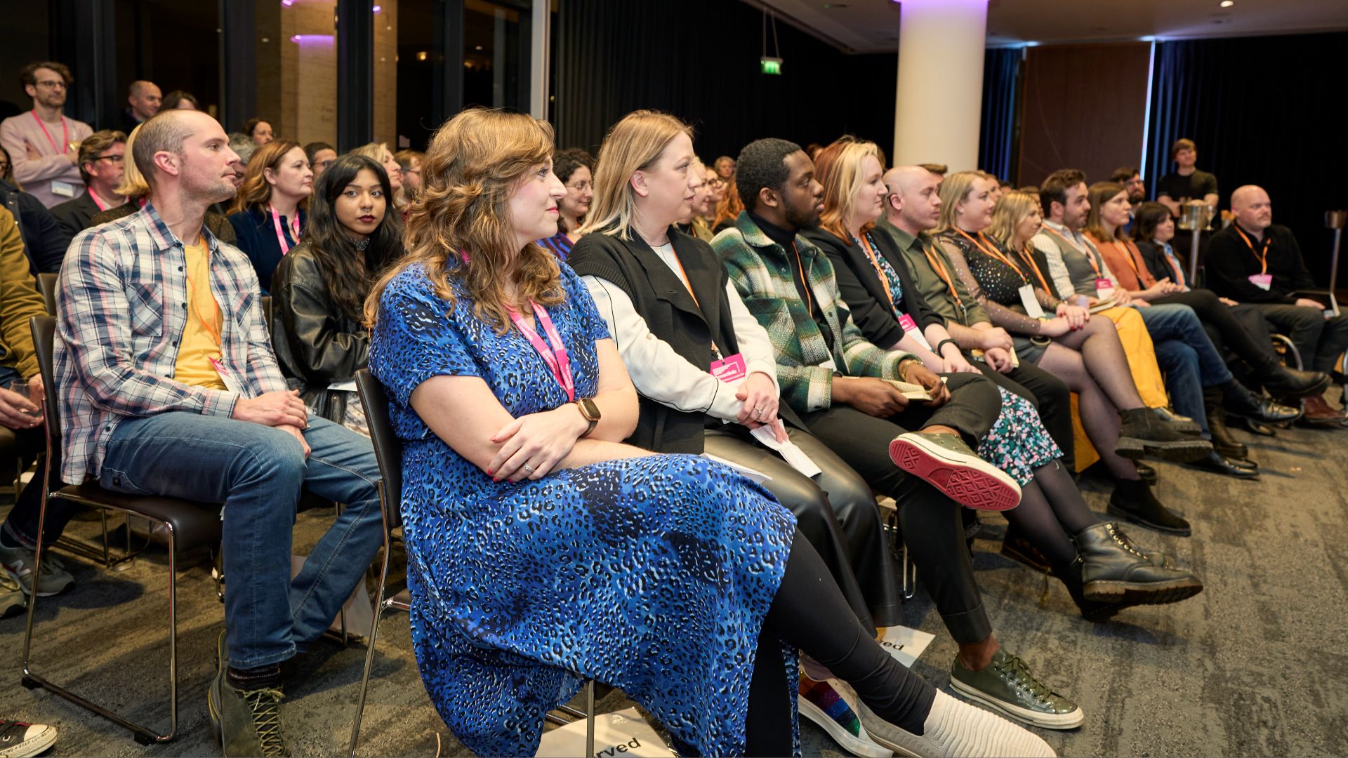 The Leaders of Tomorrow and guests watching the speeches