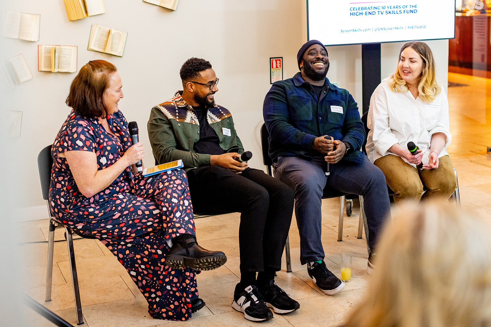 L-R Jo Evans, Rem Conway, Karlvyn Dove, Kirsten Stoddart