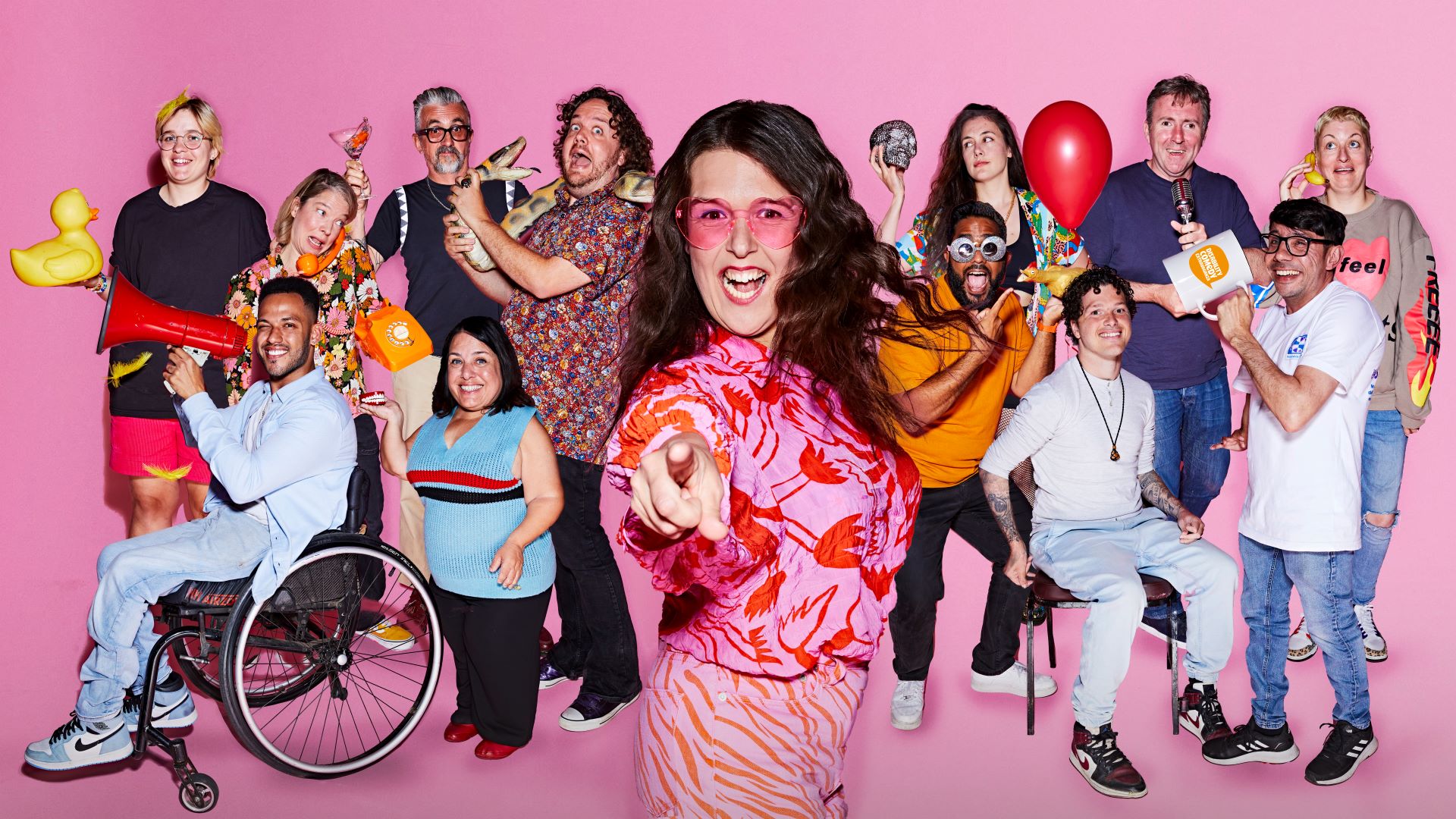 Promotional image for Rosie Jones' Disability Comedy Extravaganza