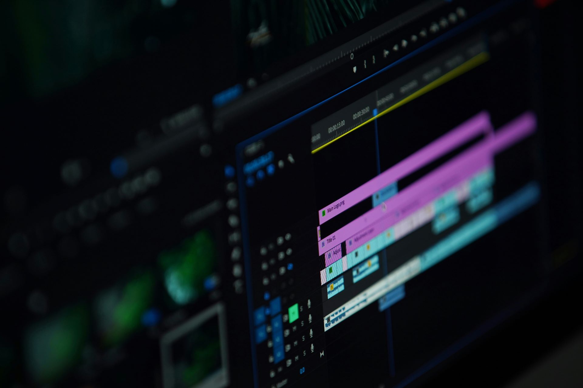 A close up of an editing software open on a computer.