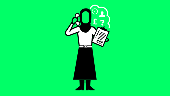 Illustration of a production manager for animation